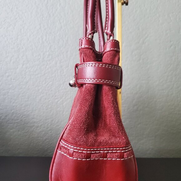 Coach Hampton Satchel F11208 Burgundy - Picture 6 of 7